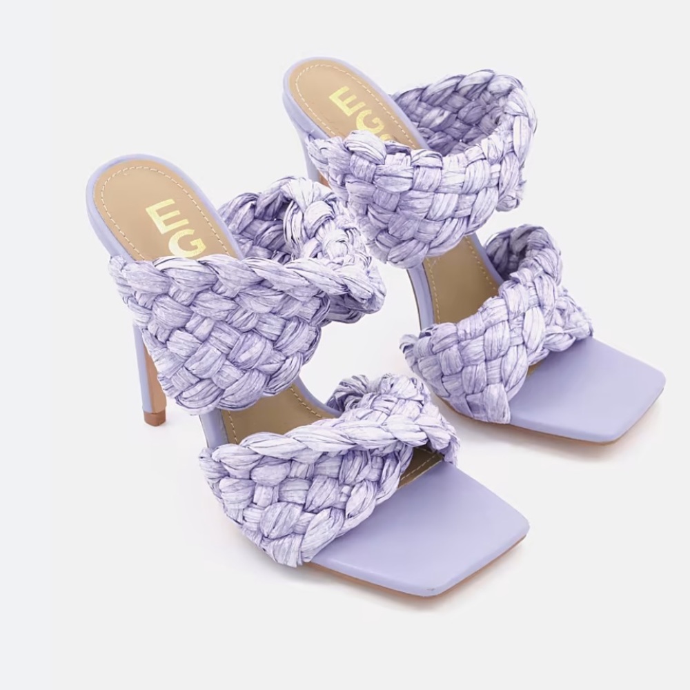 NWOT Ego Break Free Purple/Lilac Mules